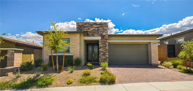 view of front of home featuring a garage