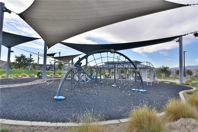 view of jungle gym