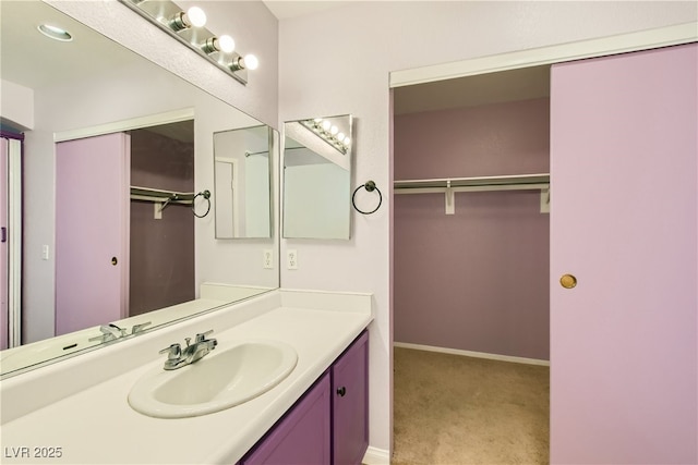 bathroom with vanity