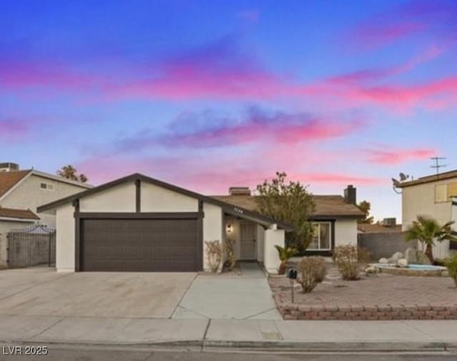 ranch-style house with a garage