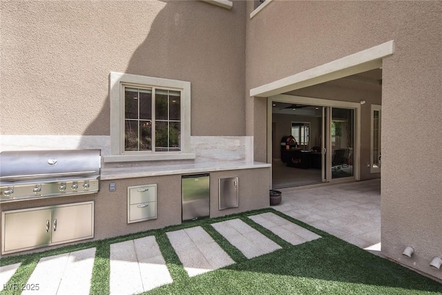 view of patio / terrace featuring grilling area