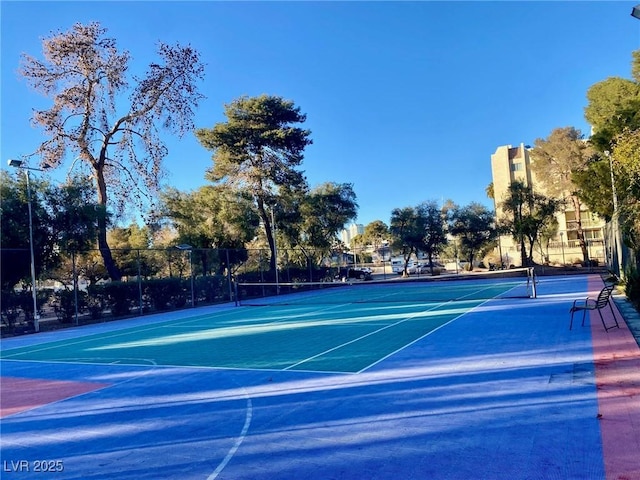 view of tennis court