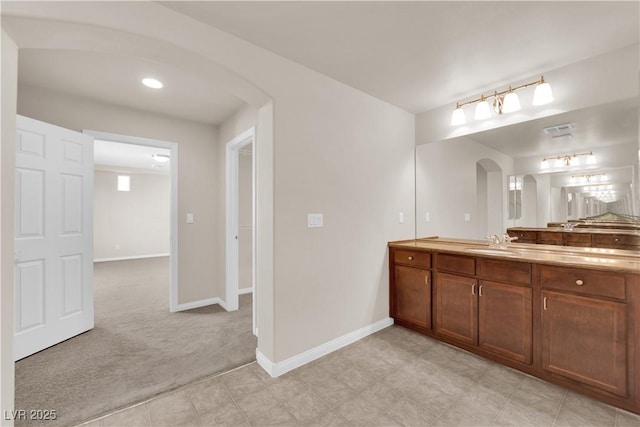 bathroom featuring vanity