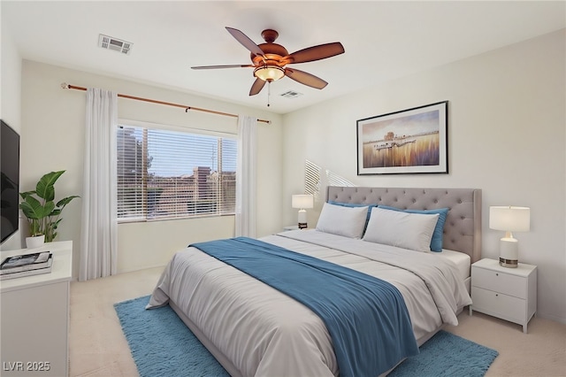 bedroom with ceiling fan