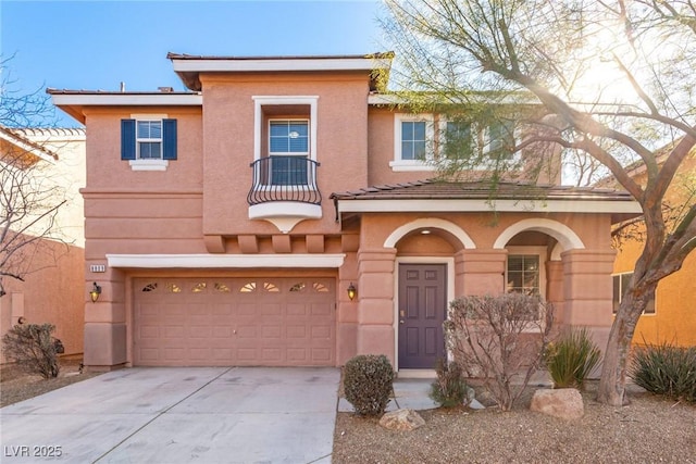 view of front of home featuring a garage