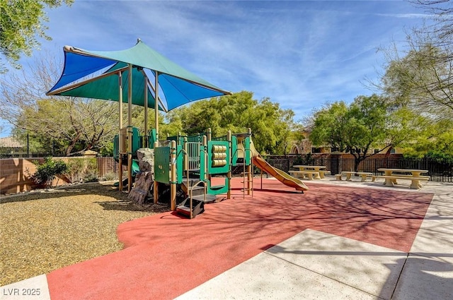 view of jungle gym