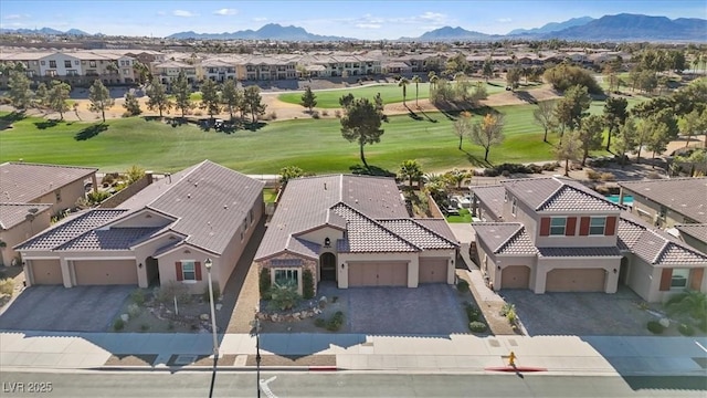 aerial view featuring a mountain view