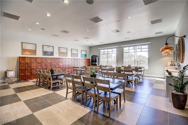 view of dining area