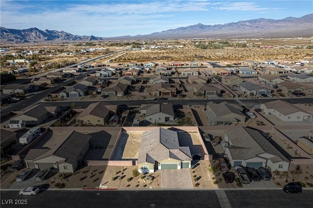 aerial view featuring a mountain view