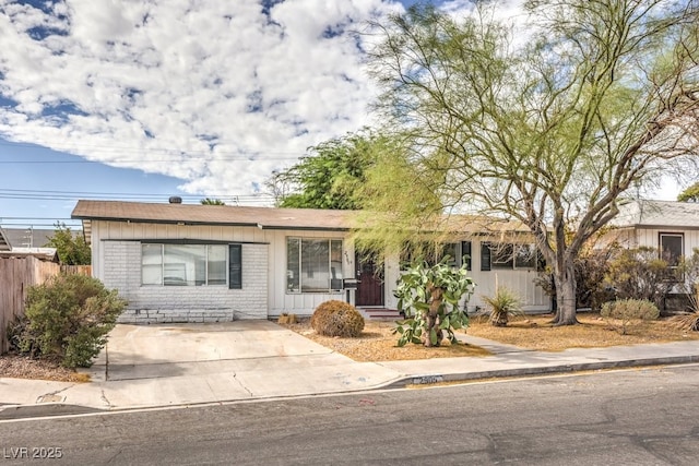 view of ranch-style house