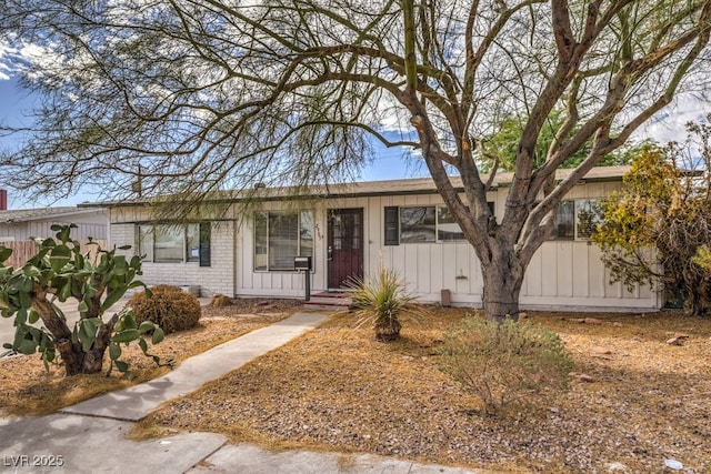 view of ranch-style home