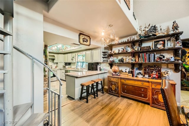 interior space featuring light hardwood / wood-style floors