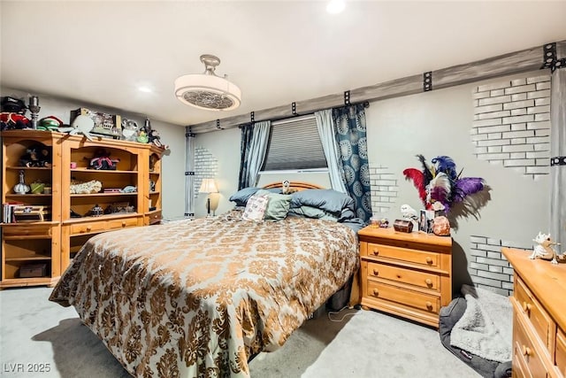 bedroom featuring carpet flooring