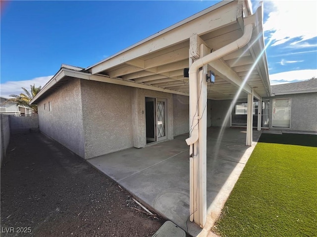 exterior space featuring a patio area