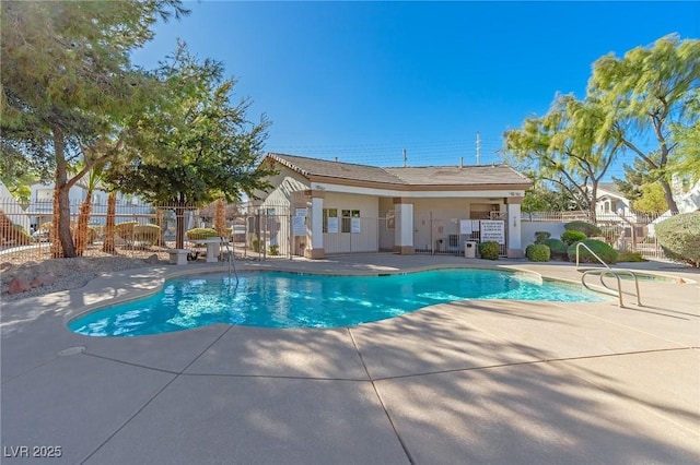 view of pool with a patio