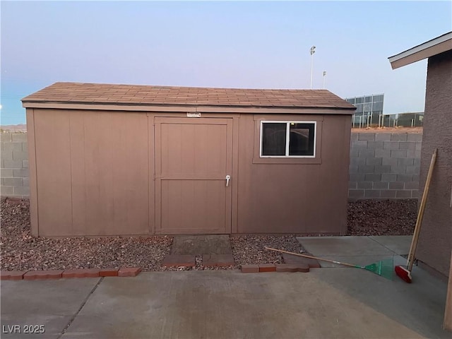 view of outbuilding