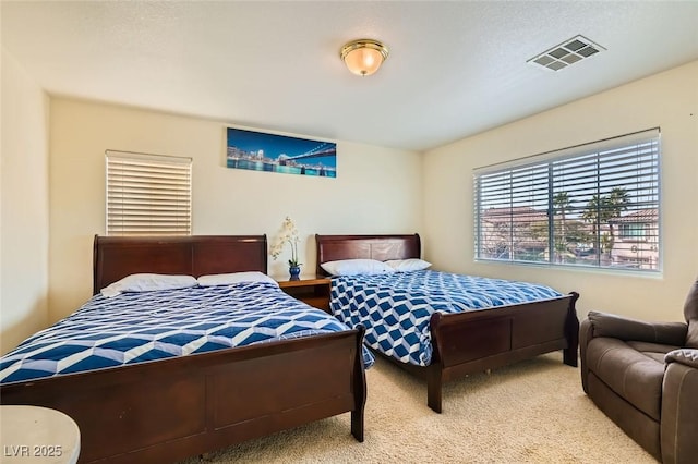 bedroom with carpet floors