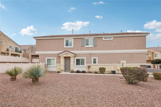 view of front of home with central AC unit