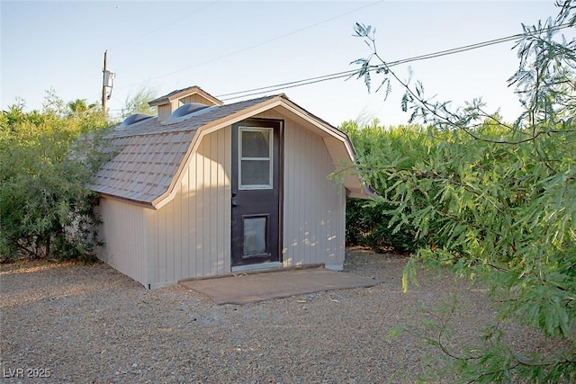 view of outbuilding