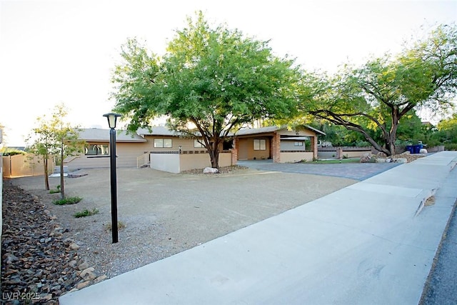 view of ranch-style home