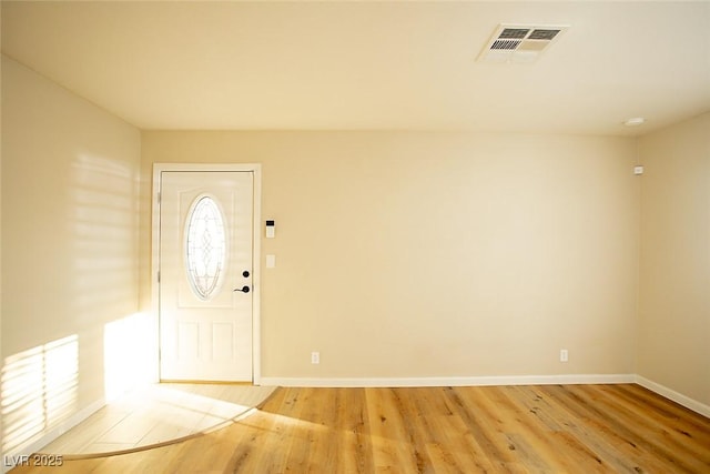 foyer featuring light hardwood / wood-style floors