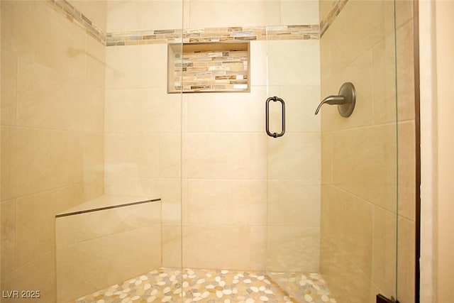 bathroom with walk in shower