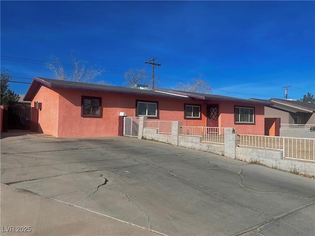 view of ranch-style house