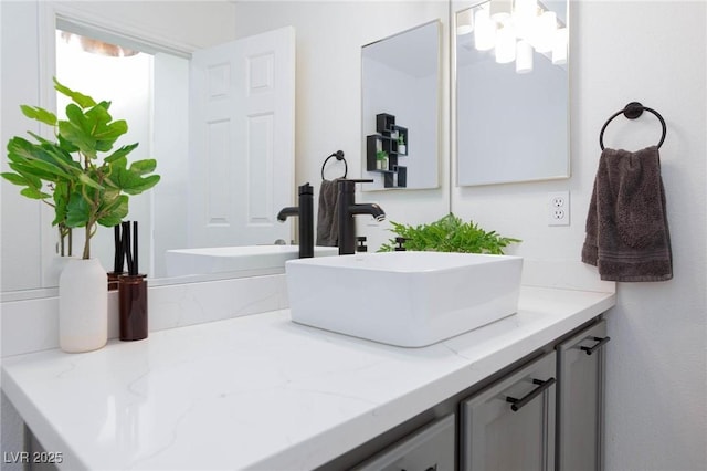 bathroom with vanity