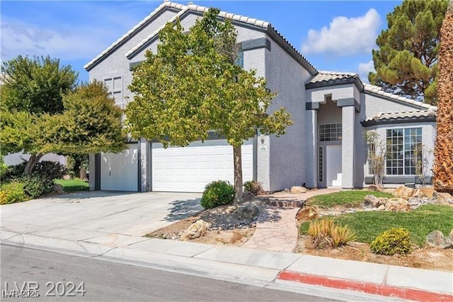 view of front of house featuring a garage