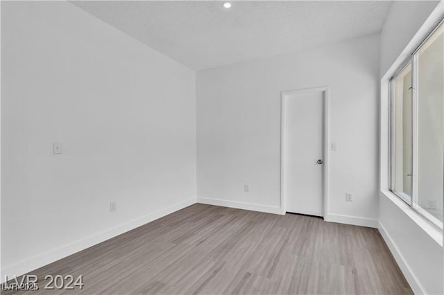 empty room featuring light hardwood / wood-style flooring