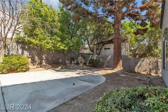 view of yard featuring a patio