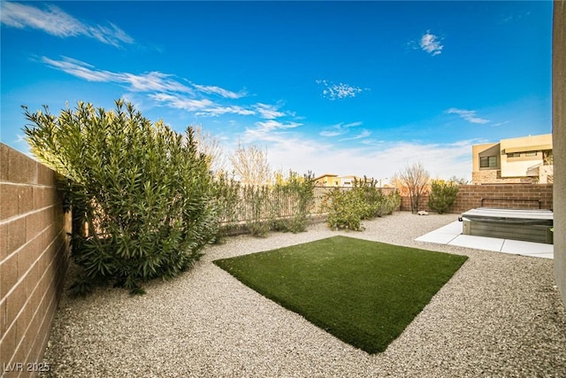 view of yard with a patio area