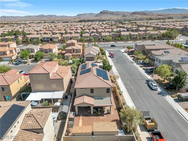 aerial view featuring a mountain view