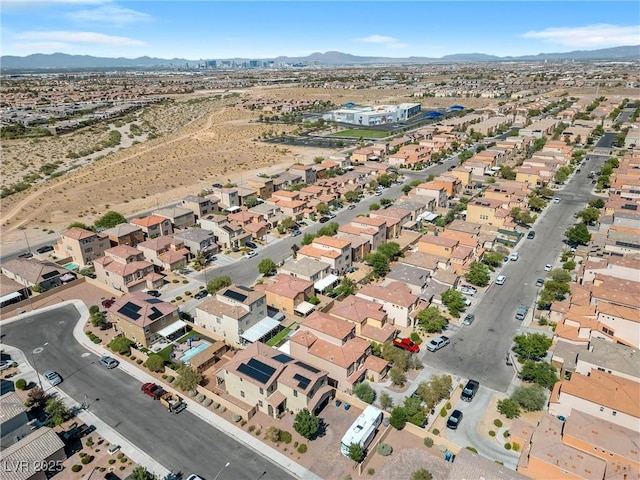 aerial view featuring a mountain view