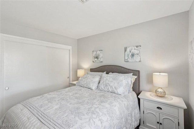 bedroom with a closet