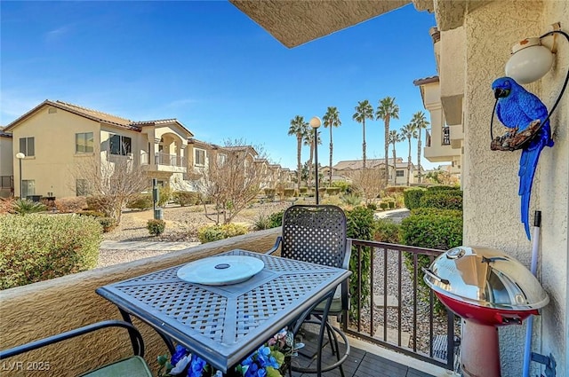 balcony with grilling area