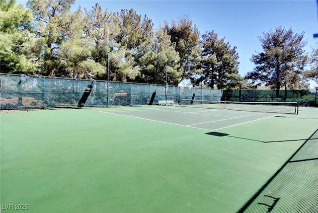 view of tennis court