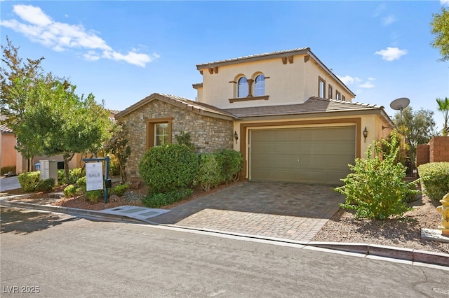 view of front of house featuring a garage