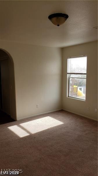 view of carpeted empty room