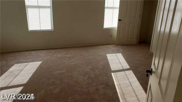 view of carpeted empty room