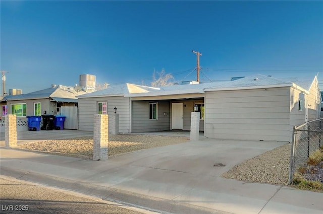 view of ranch-style home