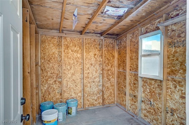 view of storage room