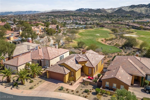 aerial view featuring a mountain view