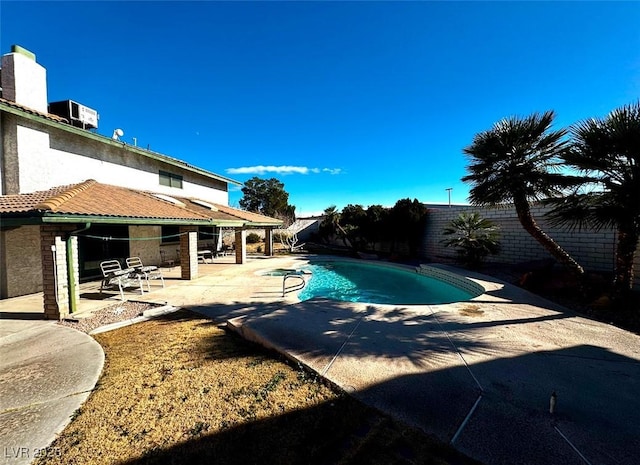 view of pool with a patio