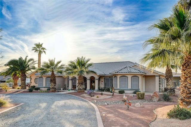 view of mediterranean / spanish house