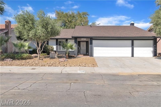 ranch-style house with a garage