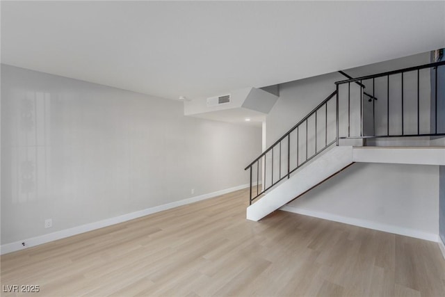 interior space featuring light wood-type flooring