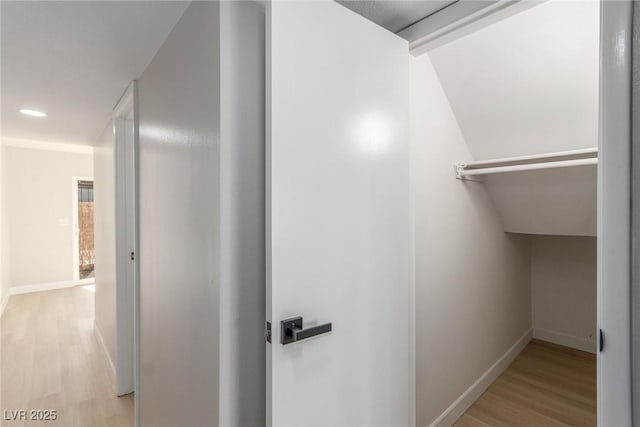 interior space featuring light hardwood / wood-style flooring