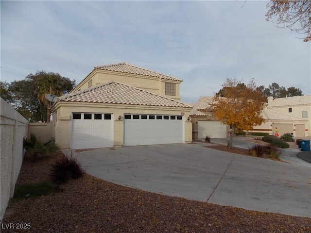 view of front of home featuring a garage