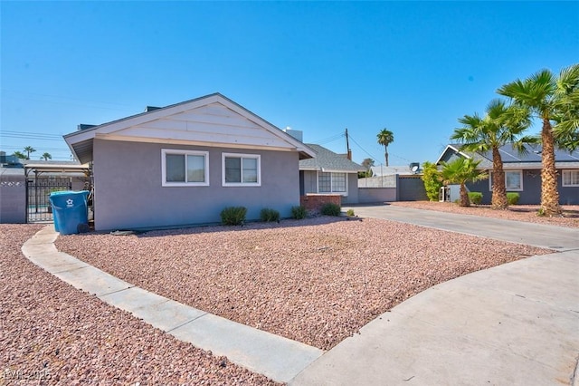 view of ranch-style home